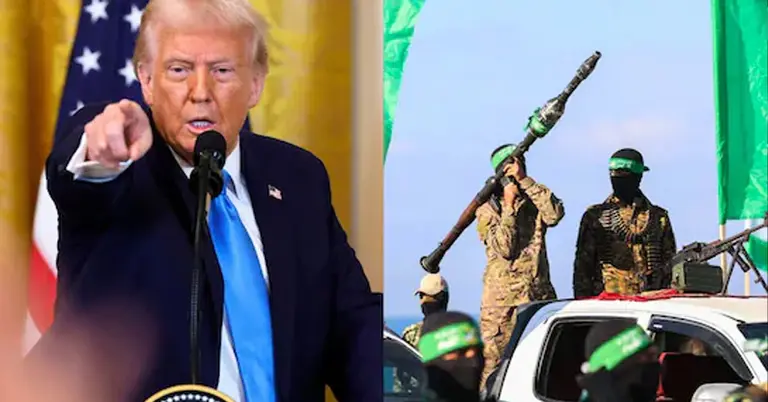 ট্রাম্প ও হামাসের সদস্যরা